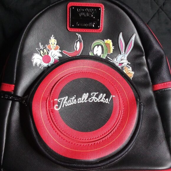 Loungefly x Looney Tunes That's All Folks Mini Backpack - Picture 1 of 6